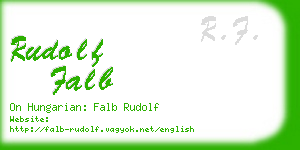 rudolf falb business card